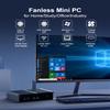 Win11 Pro Mini Fanless PC i5 8250U , Mini PC RS232 COM Industrial Desktop Computer 8G RAM 256G SSD 1TB HDD, 6 COM, 2 LAN, HD, VGA, WiFi, BT 4.2, 3G/4G SIM Slot, Fanless Small PC Industrial PC 12V view 3