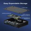 Win11 Pro Mini Fanless PC i5 8250U , Mini PC RS232 COM Industrial Desktop Computer 8G RAM 256G SSD 1TB HDD, 6 COM, 2 LAN, HD, VGA, WiFi, BT 4.2, 3G/4G SIM Slot, Fanless Small PC Industrial PC 12V view 4