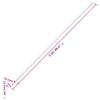 vidaXL PVC Cord Hider Raceway - Durable Wire Management Channel Kit, Paintable & Cuttable, 10x3.3 ft, White, Office & Home Organizer view 2