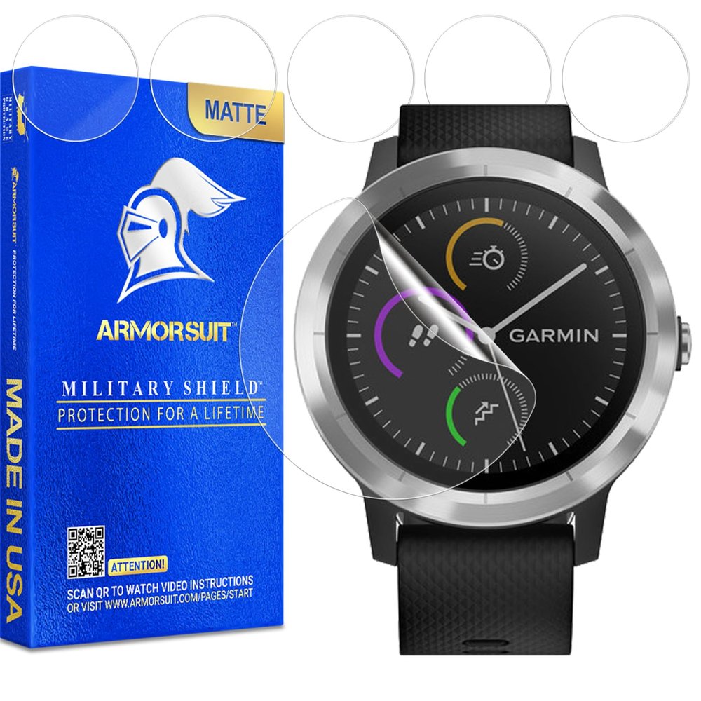 ArmorSuit 6 Pack for Garmin Vivoactive 3 Anti-Glare Screen Protector MilitaryShield Matte Film - Made in USA