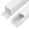 vidaXL PVC Cable Trunking Management Cord Hider - Wire Cover Raceway for Office/Home, Cuttable, Paintable, Flexible, White view 4