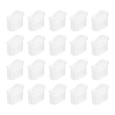 Rebower Anti Dust Cap Cover Silicone Micro Male Port 6x2.3mm/Clear/20Pcs