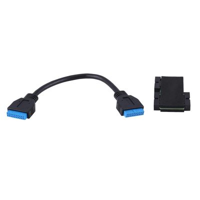 for USB 3.0 19PIN One-to-Two Hub Accessory with Chip and Modular Cable Design USB 19PIN HUB Motherboard 19PIN Extension Cable 1 to 2