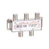 Woostars 4-Way Coaxial Cable Splitter (RG6 Compatible, F-Type, 5-2500MHz) Digital Signal Female Coax Splitter - Works with Satellite, Antenna, HDTV, Amplifier, CATV Cable TV view 1