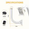 Baaletc Universal Wireless Bridge Bracket Mount, Pole and Wall-Mounted J Mounting for TV Antennas, Point to Point Wireless Bridge, Outdoor Access Point AP 2-Pack view 2