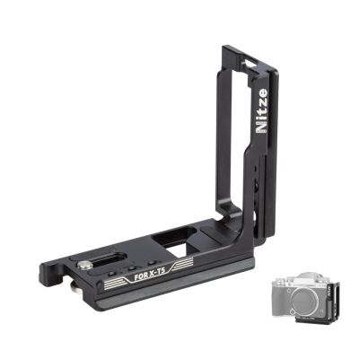 DirectNine Basics Nitze L Bracket Arca QR Plate Design Vertical Horizontal Mounting Plate Compatible with FUJIFILM X-T5 XT5 Camera, blak, T-F05A
