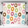 12x8ft Donut Backdrop Donut Birthday Sweet One Party Photography Background Colorful Donut Sprinkle Grow Up Baby Shower Party Decoration Supplies Photo Booth Props view 3