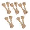 DirectNine Basics 10pcs Rope Christmas Ribbon Vases Home Decor Burlap Ribbon Christmas Decor Vase Woven Rope Decorative Rope DIY Craft Cord Storage Rope DIY Binding Rope String Polyester, 1000X2.2cm, Brown view 1