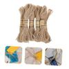 DirectNine Basics 10pcs Rope Christmas Ribbon Vases Home Decor Burlap Ribbon Christmas Decor Vase Woven Rope Decorative Rope DIY Craft Cord Storage Rope DIY Binding Rope String Polyester, 1000X2.2cm, Brown view 2