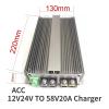 DC to DC Boost Converter 12V 24V to 58V/56V/48V 30A 20A 10A 5A 3A Boost Step up Converter (Color : 58V20A Charger) view 2