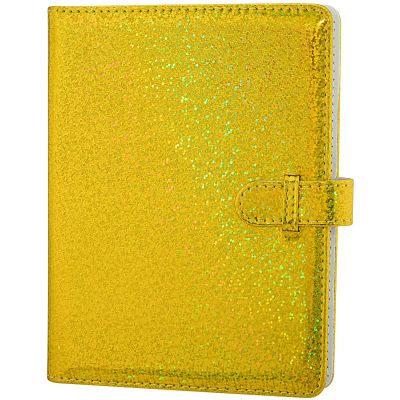 Hapeper 128 Pockets Photo Album Compatible with Fujifilm Instax Mini 12 11 9 8 90 70 40 Instant Camera Films and 2x3 Inch Photo Paper (Golden)