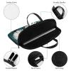 Abstract Purple Weeping Flower Laptop Bag for Women Handheld Leather Computer Bag Laptop Messenger Bag Briefcase view 3