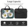 Abstract Purple Weeping Flower Laptop Bag for Women Handheld Leather Computer Bag Laptop Messenger Bag Briefcase view 4