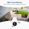 IMILAB EC6 3K Plug-in Security Camera Outdoor: Camera for Home Security w/Spotlight 360 Rotating Surveillance, Auto-Tracking Frontdoor/Backyard Cam, 2.4Ghz WiFi, 24/7 Recording, No Monthly Fee view 3