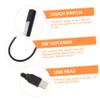 WHAMVOX 2pcs Flexible Gooseneck Led Reading Lamp Touch Dimmable USB-Powered Night Light view 4