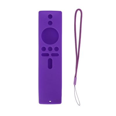 Gavigain Anti Slip Remote Control Protective Covers Silicone Case for Mi Box S for Mi TV Stick (Violet)
