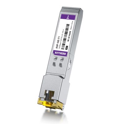 REDLUX Module, CAT.5e RJ45 Connector, up to 100m, 1000Base-T Copper Transceiver Compatible for Cisco SFP-GE-T, Ubiquiti UF-RJ45-1G, Meraki, Fortinet, TP-Link and More