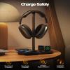 HiWe Headphone Stand, 2-in-1 MagSafe Wireless Charger for iPhone/iWatch view 4
