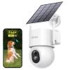 aosu Security Cameras Wireless Outdoor - 3K/5MP Solar Powered 400-Lumen Floodlight Camera, 360 Pan/Tilt Surveillance, Night Vision, 2.4GHz WiFi Camera, Auto Tracking, AI Human/Vehicle/Pet Detection view 1
