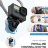 TELESIN S2 POV Neck Mount, Quick Release Magnetic Necklace Holder with Fixing Chest Strap, Hands-Free Camera Mount for GoPro Hero 13 12 11 10 9 DJI Osmo Nano 360 Action 6 5 Pro 3 4 Insta360 X5 X4 X3 view 2