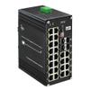 Industrial L2+ Managed 24 Port PoE Ethernet Switch with 4 SFP Slot, Gigabit Networking Switch with IPv4/IPv6 Management and DIP Switch, Supporting Din-Rail view 1