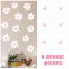 12 Sheets Daisy Wall Decals, Pink Heart Decals Boho Flower Wall Decals Daisy Wall Stickers Peel and Stick White Flower Wallpaper Daisy Floral Window Decals for Home Nursery Room Decor view 4