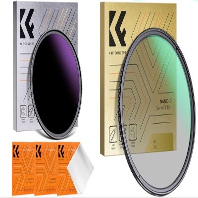 49mm ND1000000 & CPL Lens Filters Kit for Camera Lens, 20 Stops Ultra Dark ND Lens Filter Polarizing Filter for Camera Lens