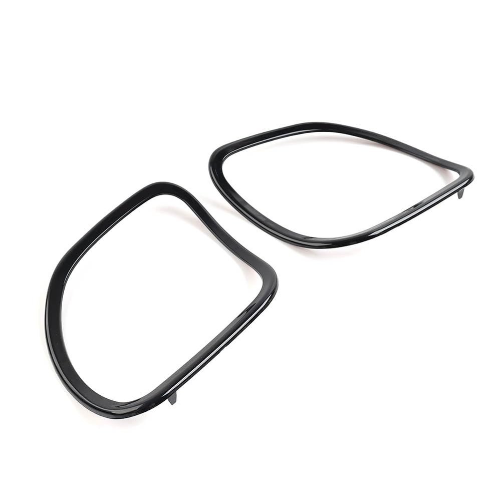 GZYF Liru Front Speaker Cover Ring Fairing Trim Glossy Black ABS Plastic for Harley Road Glide FLTRX/Special FLTRXS 15-23 Ultra FLTRU 16-17 Motorbike