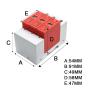EQBVZZRD Arrester Device SPD 3P DC 500V 800V 1000V 20~40KA Surge Protective Device House Photovoltaic PV Solar System Arrester Surge Lightning Protector (Size : DC 1000V) view 2