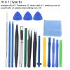 MECCANIXITY 18 in 1(Type B) Spudger Crowbars Opening Pry Tool Set Curved Pry Blade Electronics Repair Tools Kit for Cellphone Laptop PC Tablet view 2