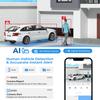 Outdoor 4MP IP PoE Turret Camera,DMSS &SmartPSS Lite, IVS Intrusion Tripwire, Built-in Mic/Audio, SD Card Slot, Smart Human/Vehicle Detection, 98ft Starlight NightVision, 2.8mm 114 Wide Angle, IP67 view 4