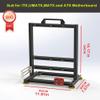 EDIY PC Test Bench Open Air Computer Case ITX ATX MATX Motherboard Chassis Aluminum Bracket DIY Bare Frame ATX Case Support 120 240 360 Liquid Cooling Black view 2