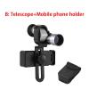8x20 HD Mini Pocket Focusing Monocular Outdoor Portable Telescope for Camping Mountaineering Hike Birdwatching (Color : Telescope and Bracke) view 2