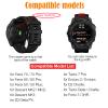 2 Pack Waterproof Band Compatible with Garmin Fenix 5X / 6X / 7X Watch Band, QuickFit 26mm Band for Fenix 7X Pro / 6X Pro / 5X Plus / Tactix Delta (White/Orange) view 2