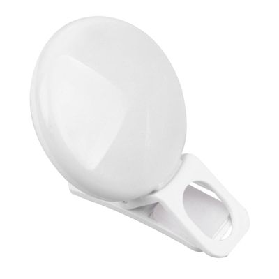 BESTonZON Portable Led Selfie Lamp Clip Mobile Phones and Laptops Brightness Mini Fill Light Design for Makeup and Photography White