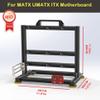 EDIY PC Test Bench Open Air Computer Case ITX UMATX MATX Motherboard Chassis Aluminum Bracket DIY Bare Frame Mini-ATX Support 120 240 360 Liquid Cooling Black view 2