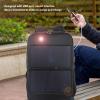 14w Solar Backpack, Ergonomic Outdoor Backpack Solar Power Backpack Travel Backpack with Handle and USB Charging Port view 3