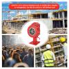 Hand Crank Air Siren Alarm, 110dB Emergency Tornado Siren, Durable Aluminum Alloy Safety Device with Adjustable Volume for Home Factory School Red view 3
