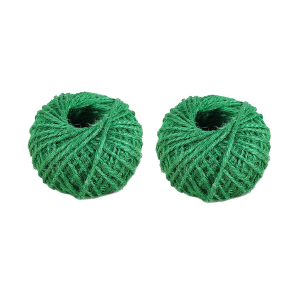 WHAMVOX 30m Thicken Garden Twine Set Natural Jute Twine for Floristries Ideal for Indoor Outdoor Decorations Crafts