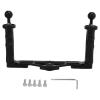 Handheld Stabilizer Tray Handle Grip, Aluminium Alloy Dual Handle Tray Stabilizer Rig Diving Underwater Camera Housing Case Tray Mount view 1