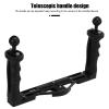 Handheld Stabilizer Tray Handle Grip, Aluminium Alloy Dual Handle Tray Stabilizer Rig Diving Underwater Camera Housing Case Tray Mount view 3