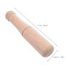 Housoutil Beech Wood Hammer Mallet 7.87 Inch Manual Food Grinding Tool Garlic Mashing Stick Solid Wood Pestle for Kitchen Spice Crushing view 4