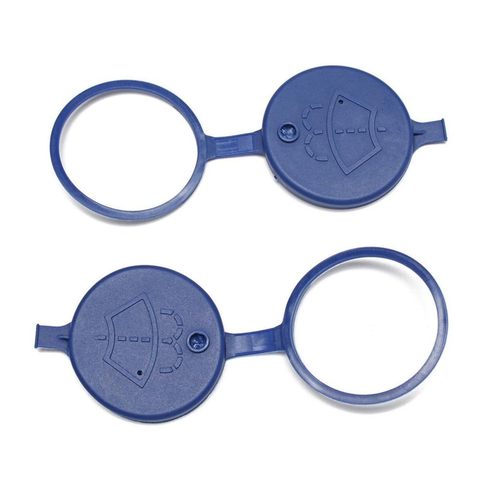 COOLHIYA 2pcs Windshield Washer Reservoir Cap for Durable Construction Prevents Fluid Leakage Essential Car Accessory for Safe Driving