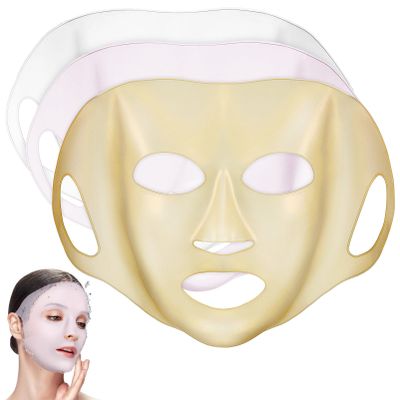 3 Pcs Silicone Facial Mask Covers Reusable Gentle Skin Fit