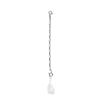 Deafmetal USA Safety Chain & Holster Attachment - Retention Lanyard for Hearing Aids | BTE Cochlear Implants, Designed to Keep Amplifier Devices Secured - Silver - 1 Ear view 1
