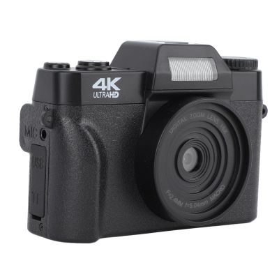 4K HD Digital Camera, 48MP Autofocus Webcam Vlogging Camera with 16X Zoom, Fill Light, 1500mAh Battery, Timer, Portable Video Camera for Photography, Live Streaming