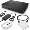 Crossery Dell WD15 USB-C Docking Station Bundle with Dual Monitor Support, 180W Power Adapter, HDMI/VGA/MiniDP, Ethernet, and Multiple USB Ports (Renewed), Black view 1