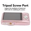 4K Digital Camera, 2.88 Inch Screen 58MP 16X Zoom Digital Video Camera Camcorder Vlog Camera, Fixed Focal Macro, Timed Photography, for Travel Outdoor Indoor Photography () view 3