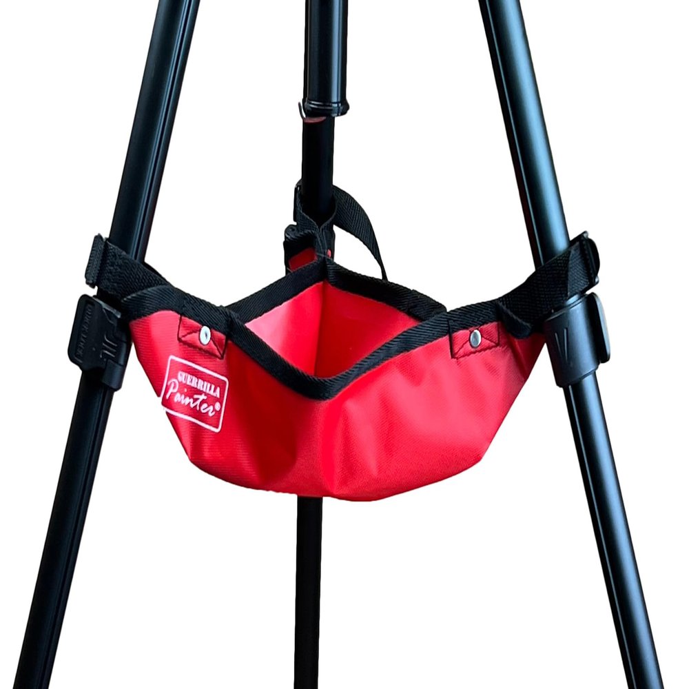 Guerrilla Painter V2.0 Tripod Stone Bag, red
