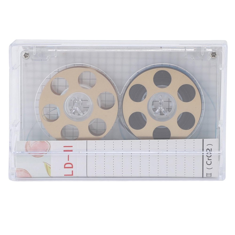 Blank Cassette Tapes, Audio Cassette Tape, Reel to Reel 46 Minute Blank Cassettes Tapes with Aluminum Alloy Reels for All Kinds of Music Recording (Gold)